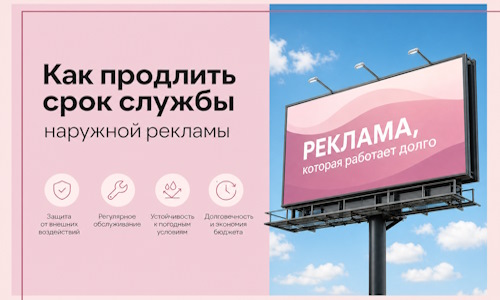 Как продлить срок службы наружной рекламы в Карталах